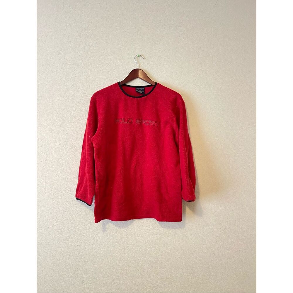 Polo Ralph Lauren sport teddy pull over embroidered long‎ sleeve size xl